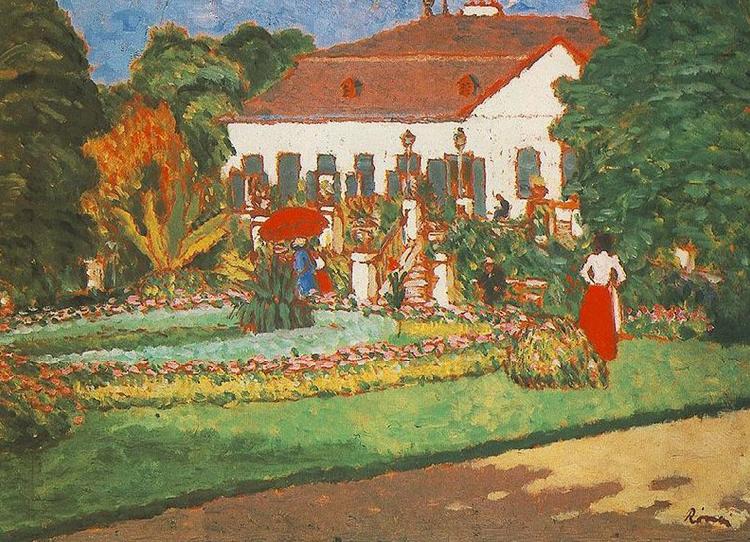 Jozsef Rippl-Ronai Manor-house at Kortvelyes Sweden oil painting art